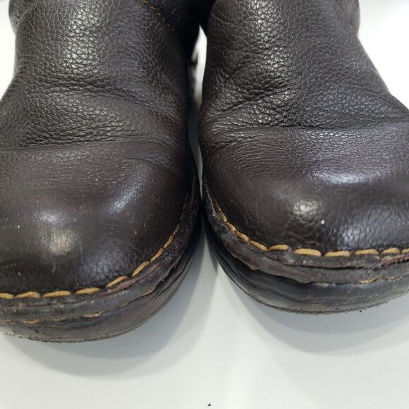 Bolo Women's Brown Leather Slip-on, Size 7 (38) - Picture 8 of 10